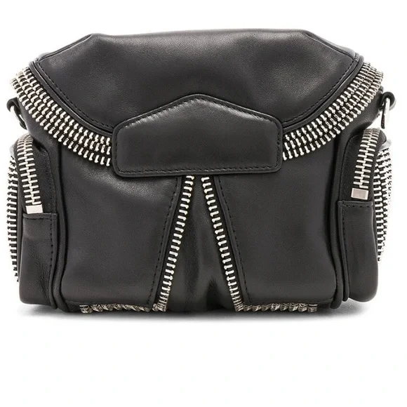 Black Leather Crossbody Bag - Picture 2 of 15